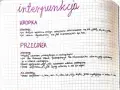 Notatki o interpunkcji: KROPKA po skrótach (np. inż., prof.), PRZECINEK między zdaniami podrzędnymi a nadrzędnymi, przed "czy", ale nie przed "i", "oraz", "ani", "ni", "albo", "lub", "bądź", "jeżeli", gdy występują raz.