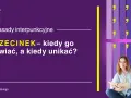 Zasady interpunkcyjne: PRZECINEK – kiedy go stawiać, a kiedy unikać? Grafika z kobietą i przecinkami.