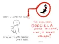 Jerzy uświadamia sobie, że ten przecinek oddziela zdania składowe, a nie, że ładnie wygląda!
