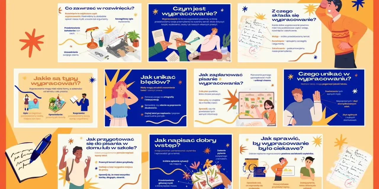 Co to jest wypracowanie? To forma pisemnej wypowiedzi, która przedstawia przemyślenia na wybrany temat, np. książki, wydarzenia czy własne przeżycia.