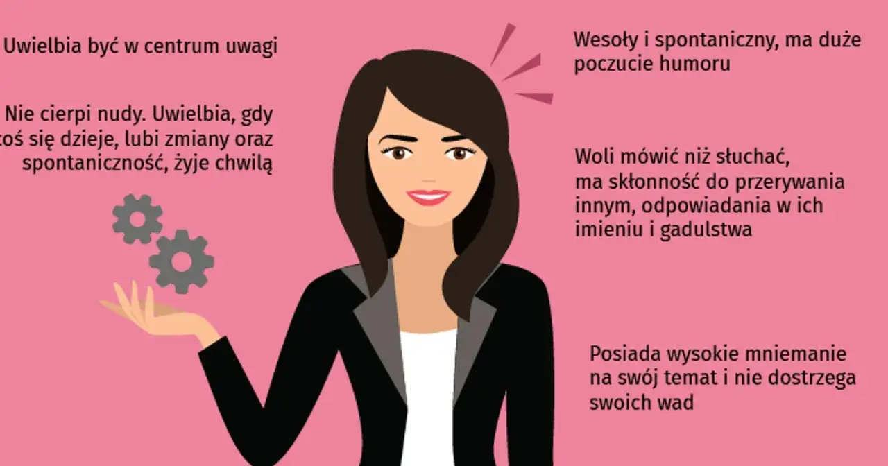 Kto to flegmatyk? Kobieta lubi być w centrum uwagi, jest wesoła, spontaniczna, nie cierpi nudy i żyje chwilą.